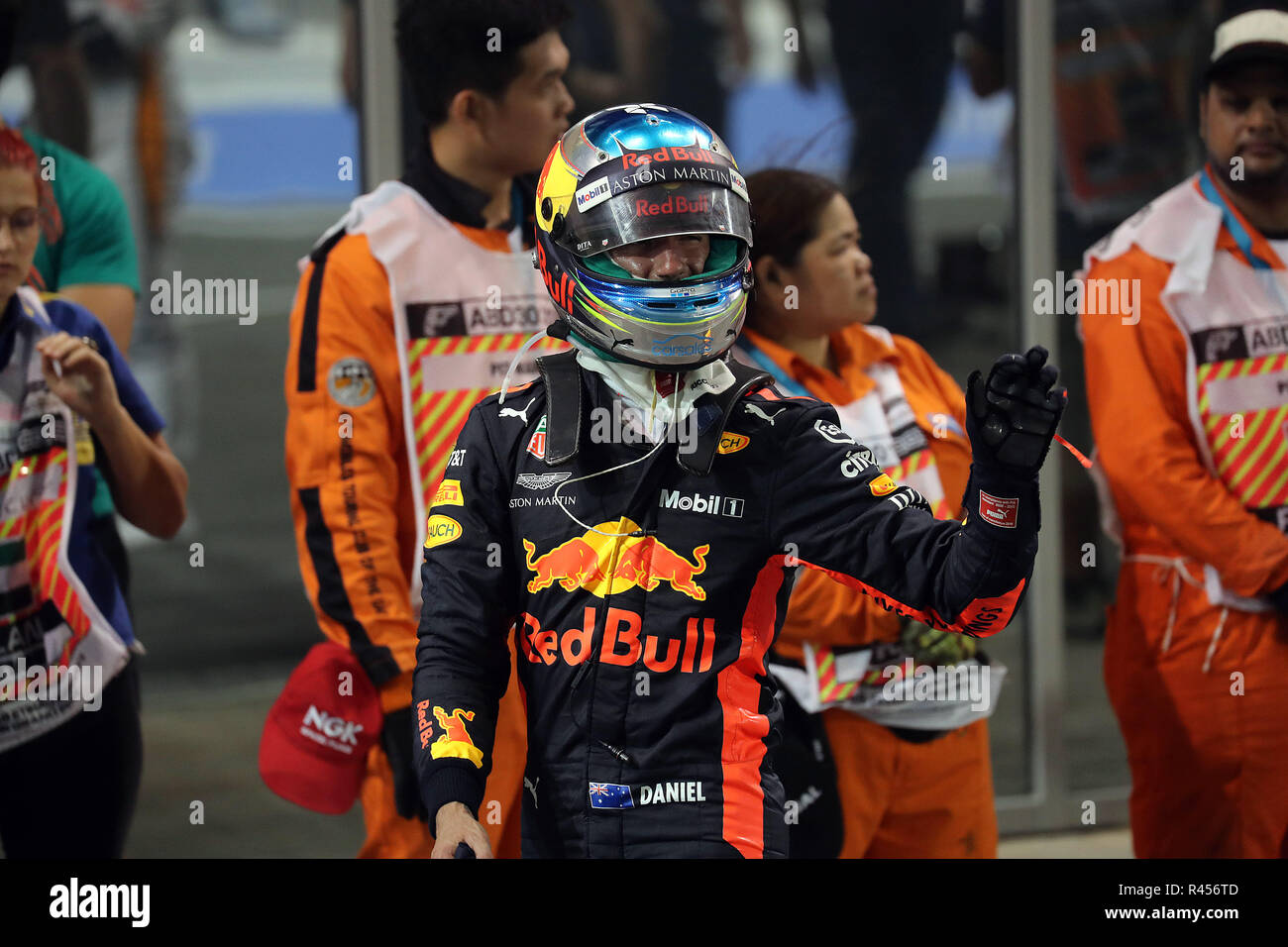 Abu Dhabi, Emirati arabi uniti, 25 novembre 2018.Sport Gran premio di Formula Uno di Abu Dhabi 2018 nel pic: Daniel Ricciardo (AUS) Red Bull Racing RB14 Credito: LaPresse/Alamy Live News Foto Stock