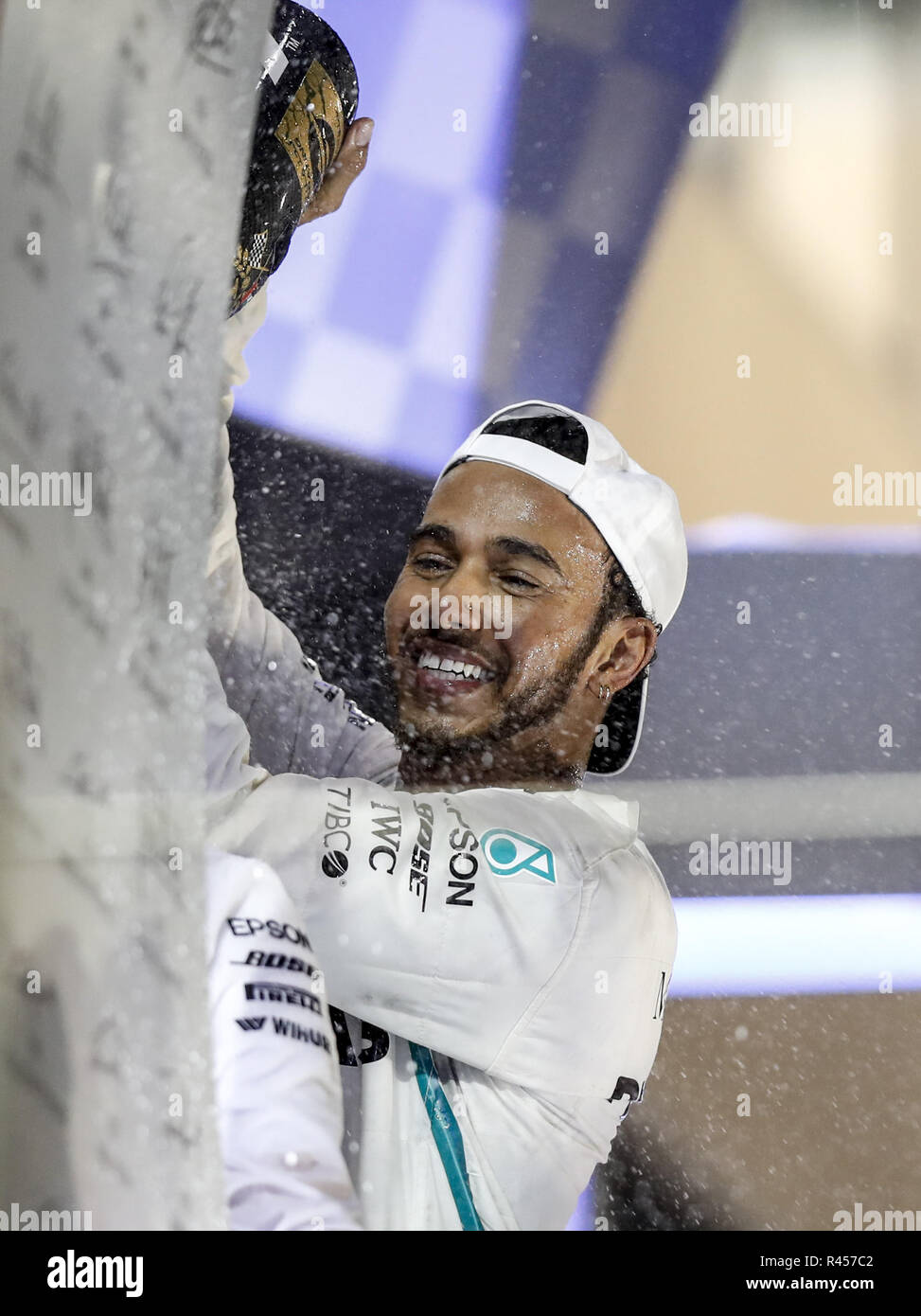 Motorsports: FIA Formula One World Championship 2018, il Gran Premio di Abu Dhabi, il campionato del mondo;2018;Grand Prix;Abu Dhabi, #44 Lewis Hamilton (GBR, Mercedes AMG Petronas Team di F1), 25.11.2018. | Utilizzo di tutto il mondo Foto Stock