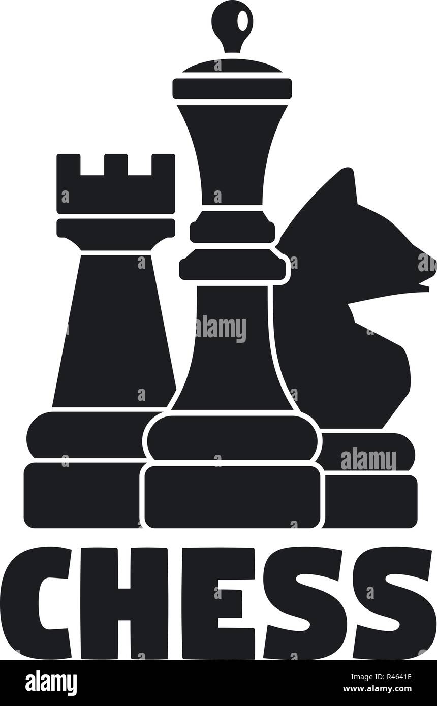 Logica di gioco di scacchi logo. Illustrazione semplice della logica di  gioco di scacchi logo vettoriali per il web design isolato su sfondo bianco  Immagine e Vettoriale - Alamy