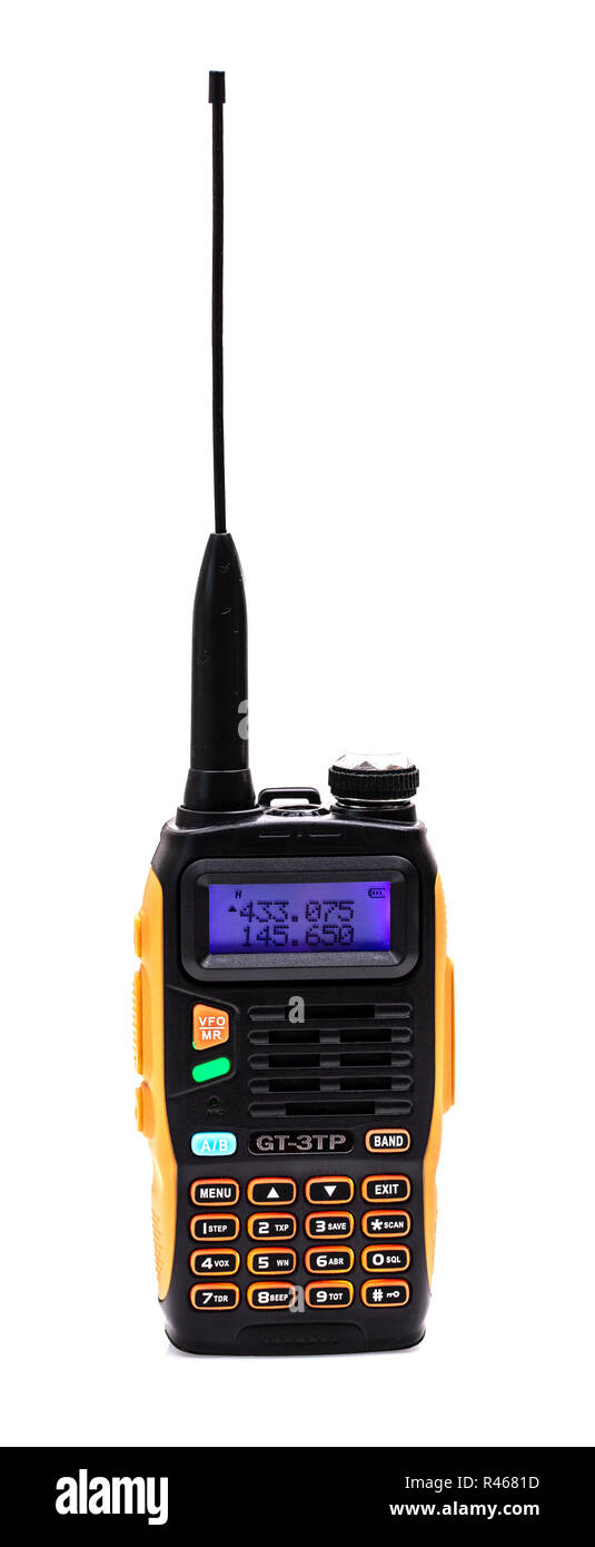 SWINDON, Regno Unito - 18 novembre 2018: BOAFENG GT-3TP Dual Band VHF/UHF ricetrasmettitore Amature radio, Foto Stock