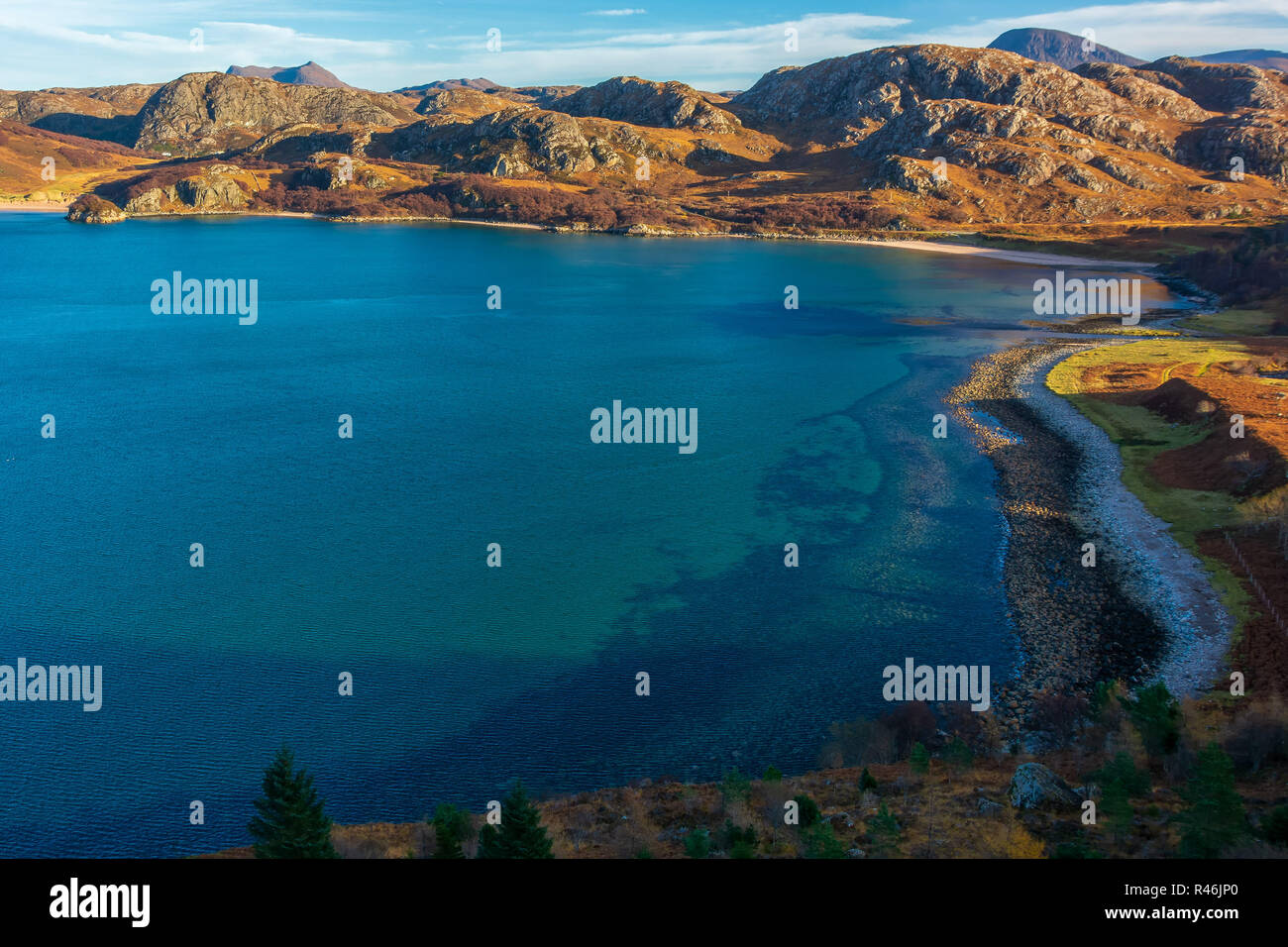 Gruinard Bay, Wester Ross, Scotland, Regno Unito Foto Stock