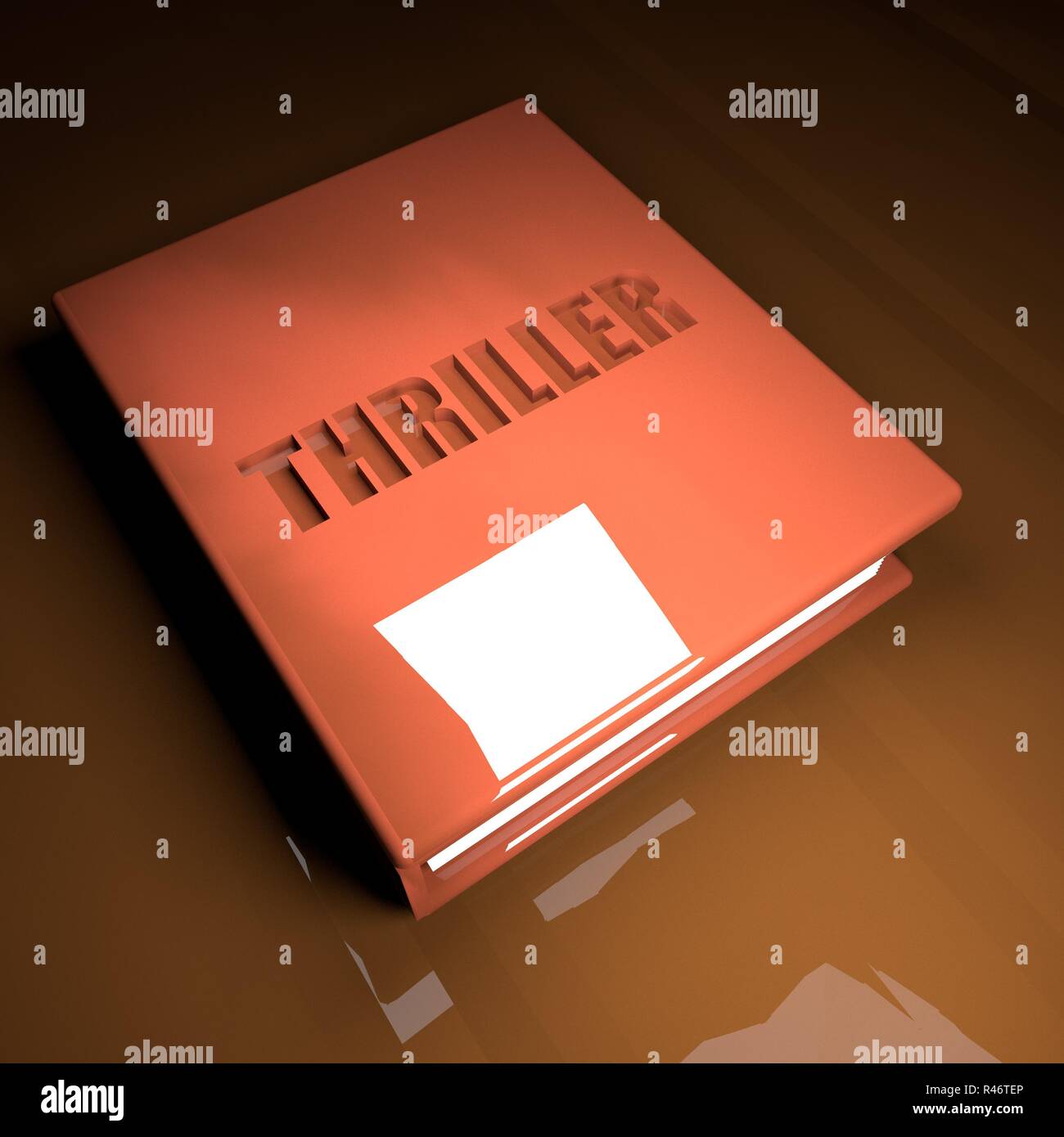 Thriller libro, 3d Foto Stock