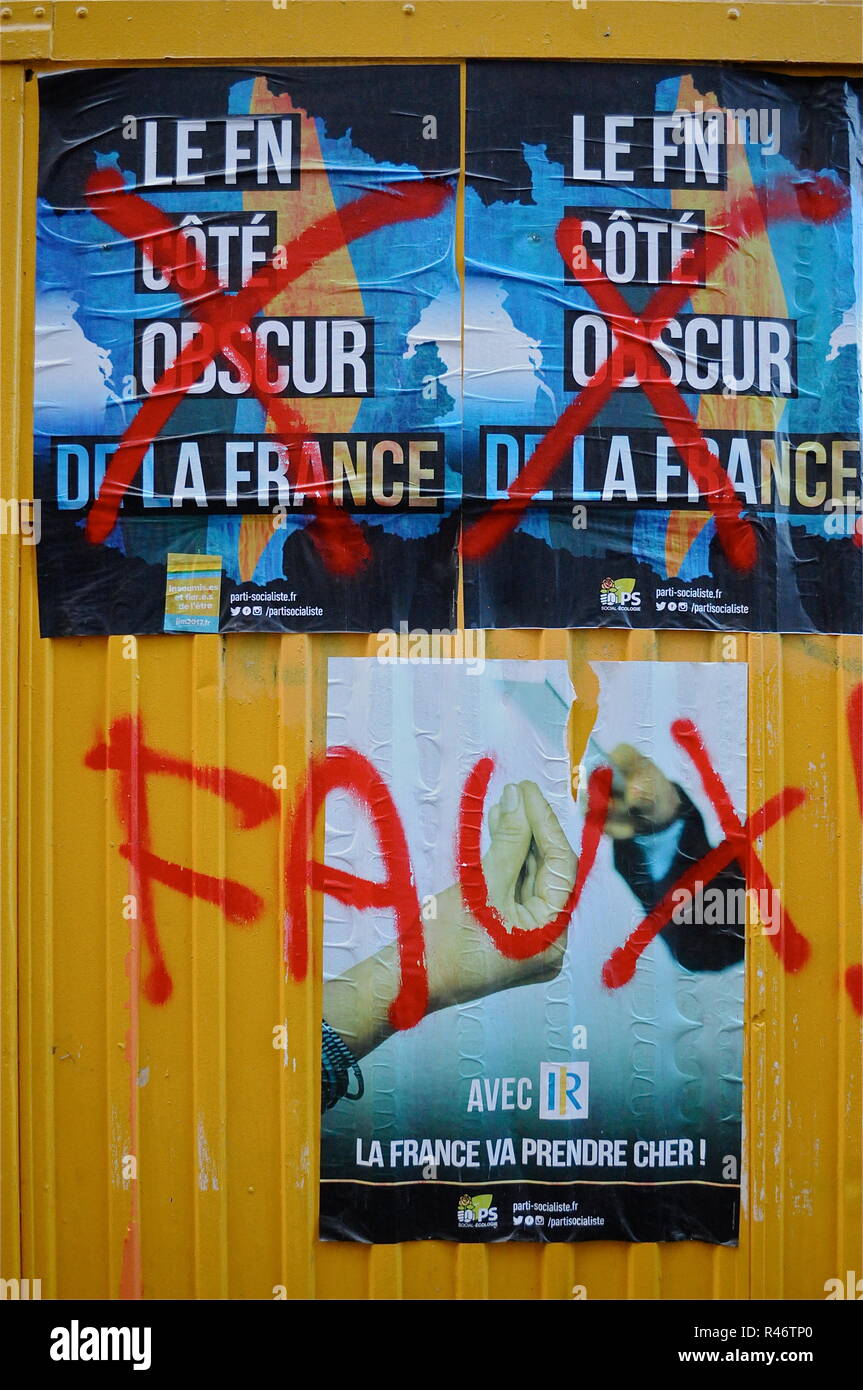 Ala Far-Right a Lione, Francia Foto Stock