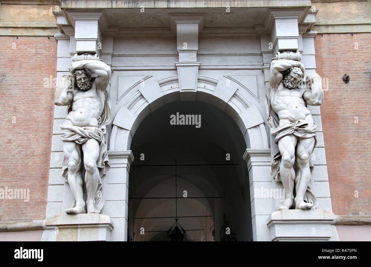 Palazzo Davia Bargellini che è sede del Civico Museo di Arte industriale edificio in Bologna Foto Stock