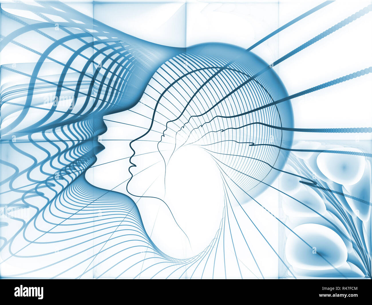 Anima accidentali geometria Foto Stock