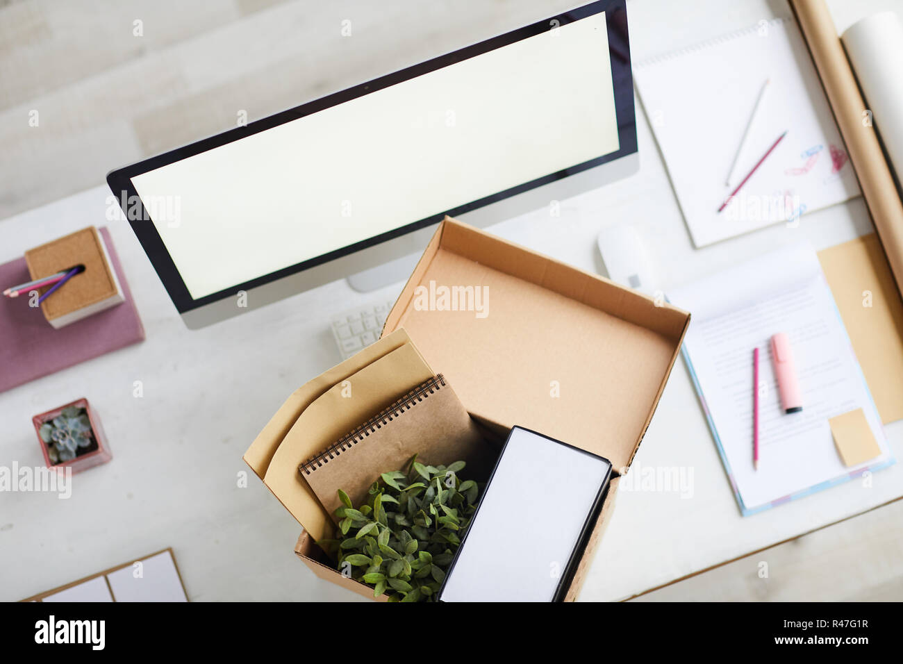 Stuff nella casella Foto Stock