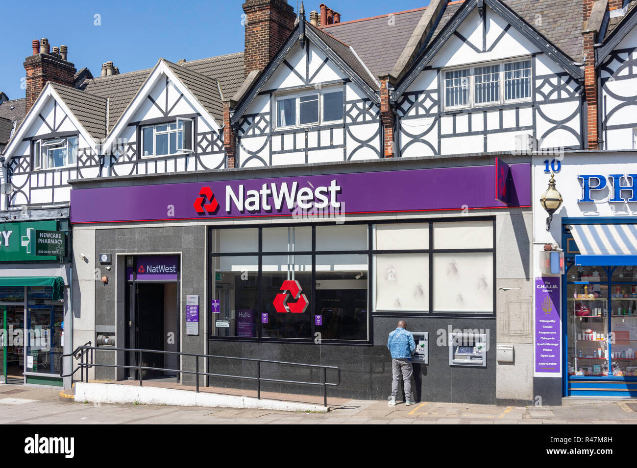 NatWest Bank, Station Approach, Willesden Green, Willesden, London Borough of Camden, Greater London, England, Regno Unito Foto Stock