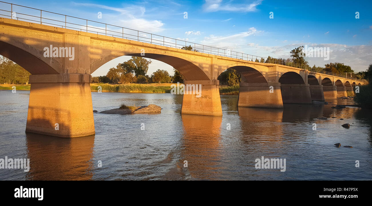 Il grande fiume Orange in NC, Sud Africa Foto Stock