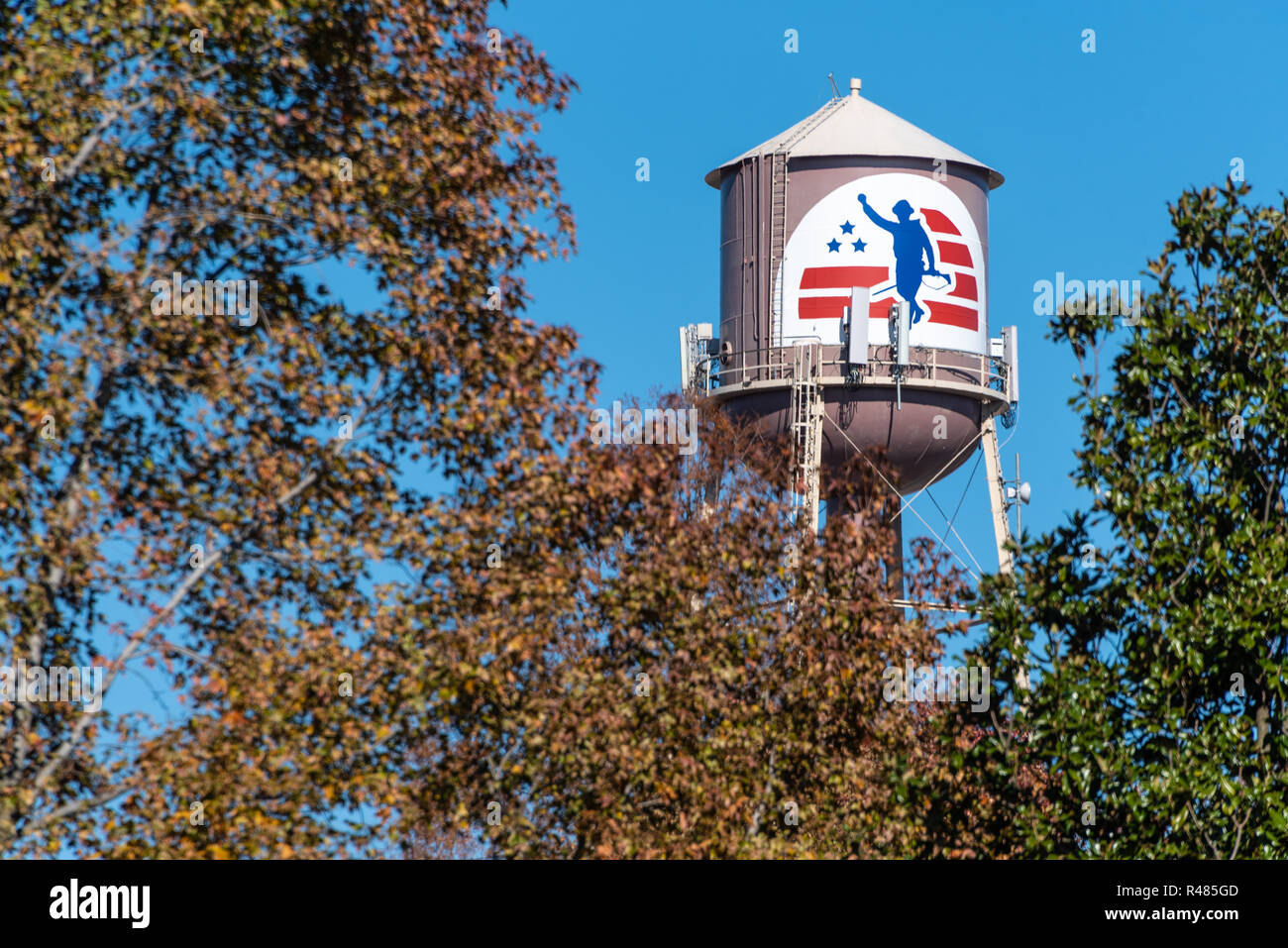 Water Tower a Jack C. Montgomery VA Medical Center di Muskogee, Oklahoma. (USA) Foto Stock