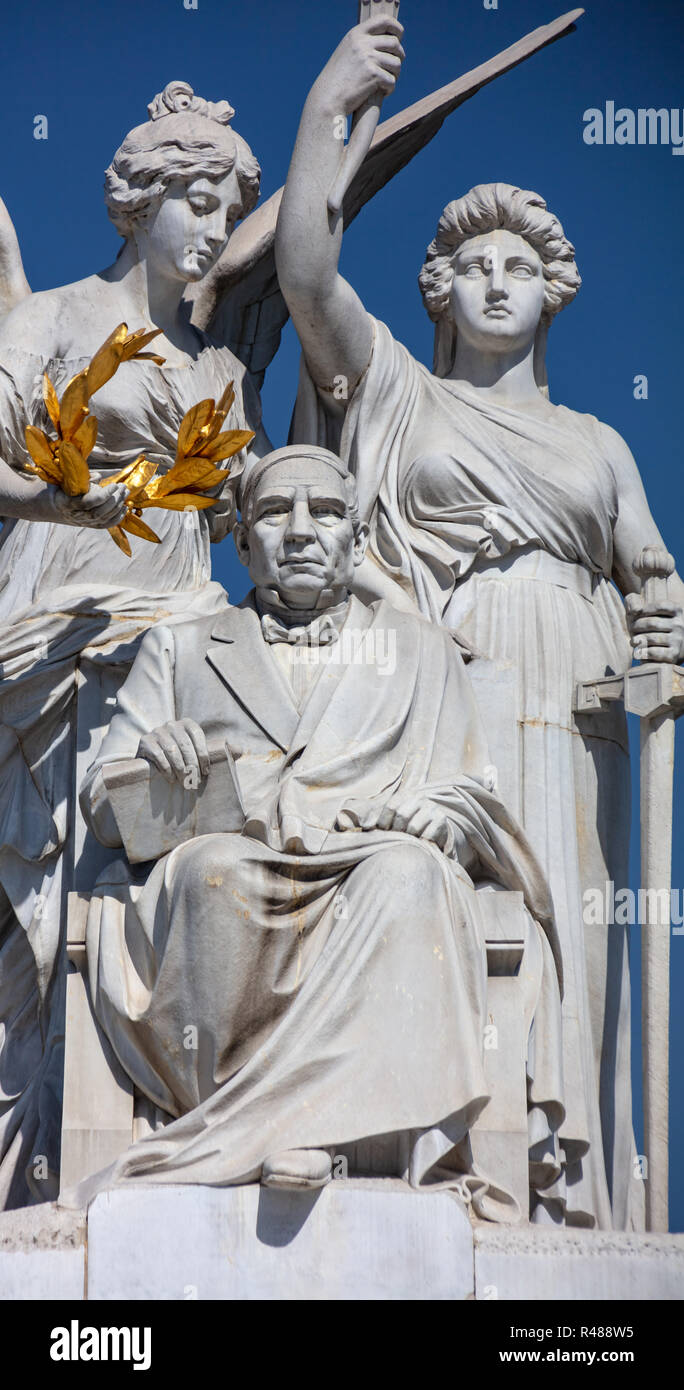 Statua di Benito Juarez Foto Stock