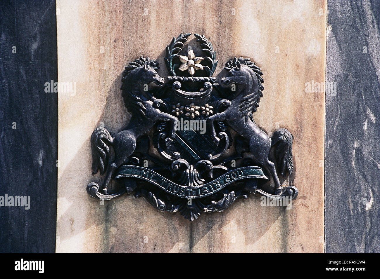 Emblema di Hyderabad, Andhra Pradesh, India, Asia Foto Stock