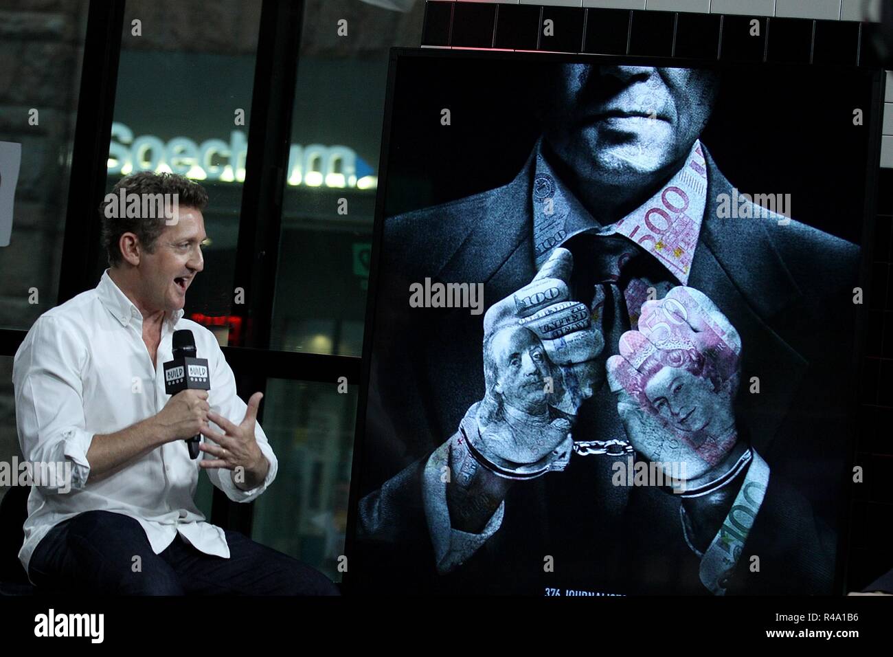 New York, NY, STATI UNITI D'AMERICA. 26 Nov, 2018. Alex Winter interno per AOL costruire serie Candids Celebrity - MER, AOL costruire serie, New York, NY Novembre 26, 2018. Credito: Steve Mack/Everett raccolta/Alamy Live News Foto Stock