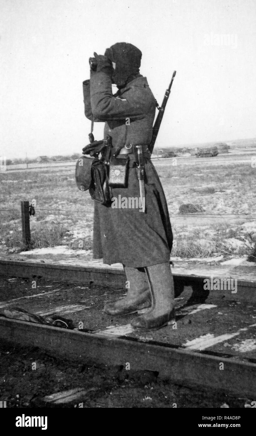 Soldato tedesco russia ww2 Foto Stock