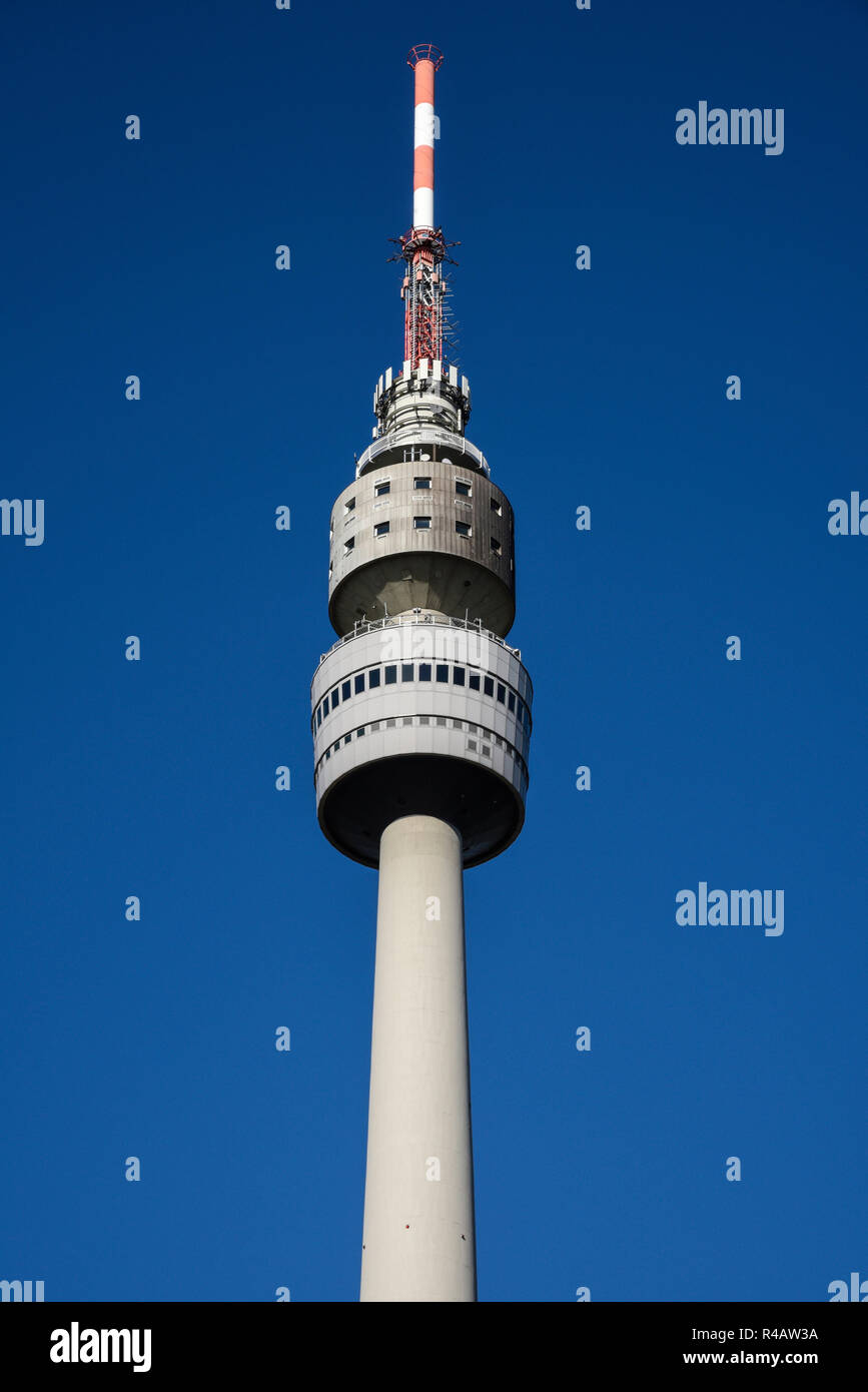 Florian tower, Florianturm, torre televisiva, Westfalenpark, Dortmund, distretto della Ruhr, Nord Reno-Westfalia, Germania Foto Stock