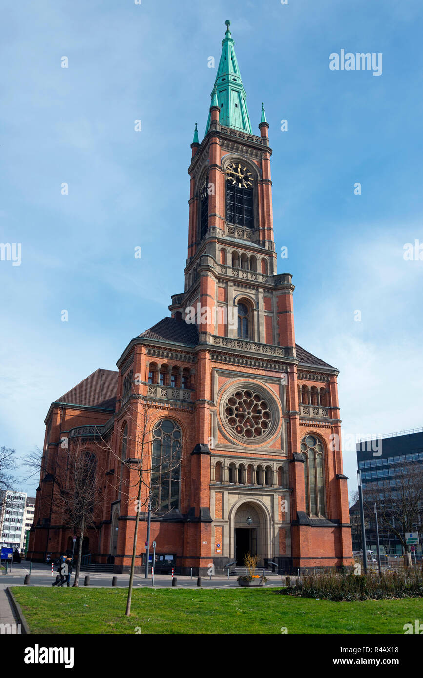Chiesa parrocchiale di Santa Cecilia Benrath, Dusseldorf, Renania settentrionale-Vestfalia, Germania Foto Stock