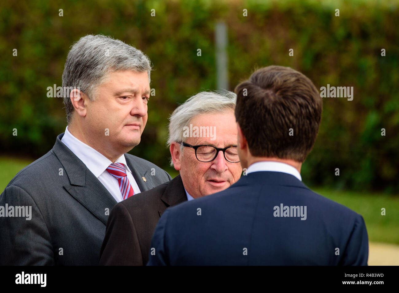 11.07.2018. Bruxelles, Belgio. I leader del mondo arriva per una cena di lavoro, durante la NATO (Organizzazione del Trattato del Nord Atlantico) Summit 2018 Foto Stock