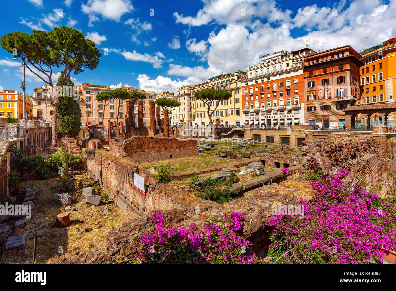 Largo di Torre Argentina, Roma, Italia Foto Stock