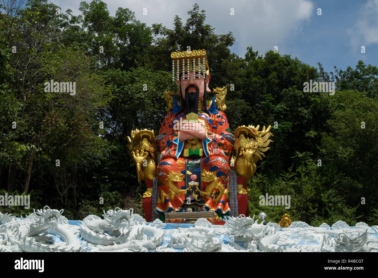 È bellissimo e colorati di sommo Agosto Jade Emporer in Hat Yai parco municipale. Foto Stock