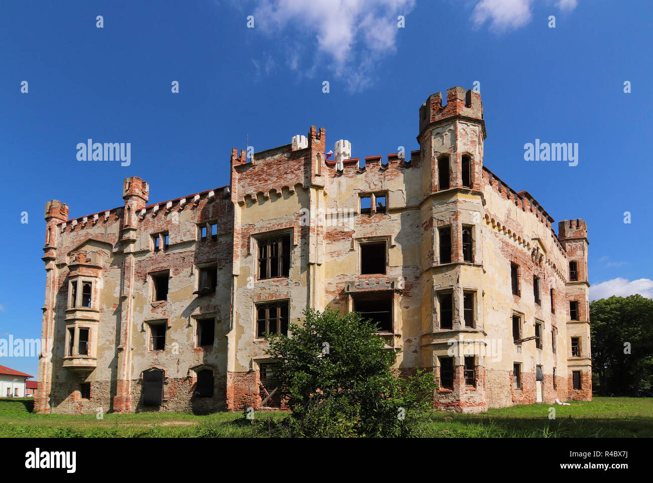 Il Cesky Rudolec Chateau Foto Stock