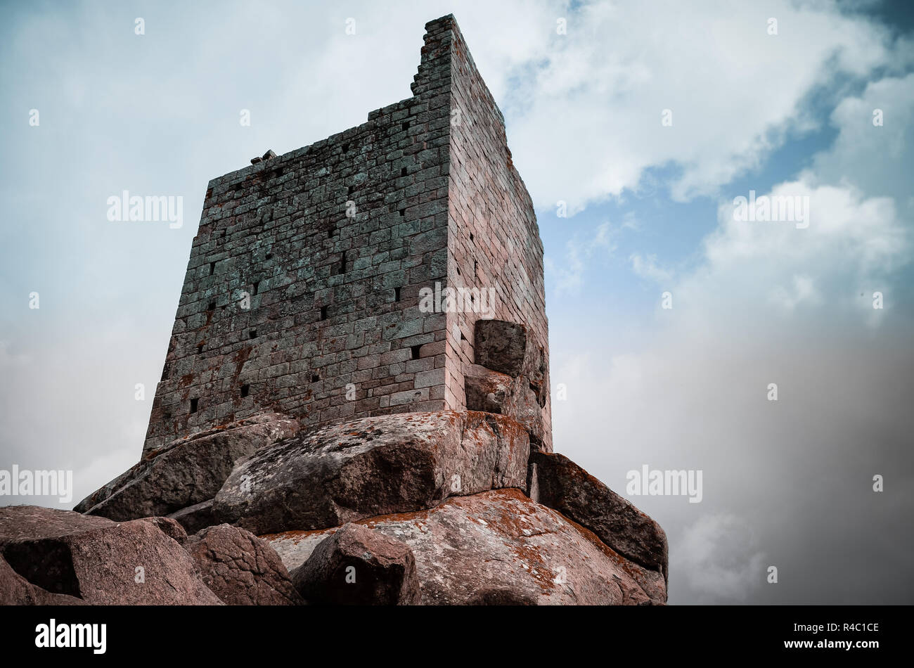 San Giovanni torre di avvistamento sull isola d'Elba,Toscana, Italia Foto Stock