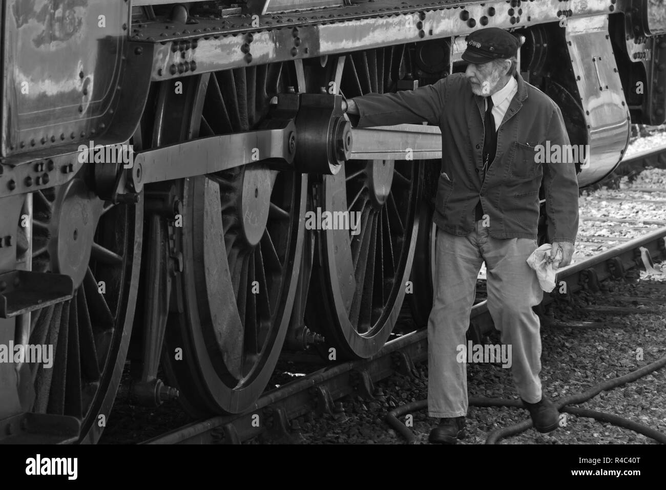 Modifica classe Hall locomotiva a vapore 6960 Raveningham Hall tirando 'l'Bristolian' a vescovi Lydeard stazione sul West Somerset Railway Foto Stock