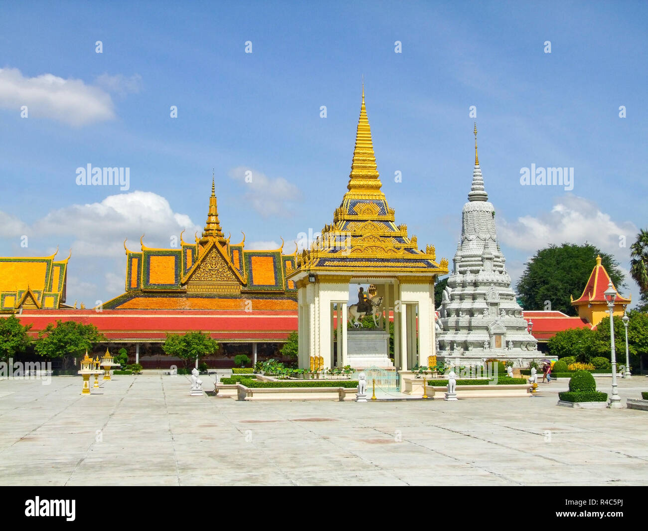 Il palazzo reale di phnom penh Foto Stock