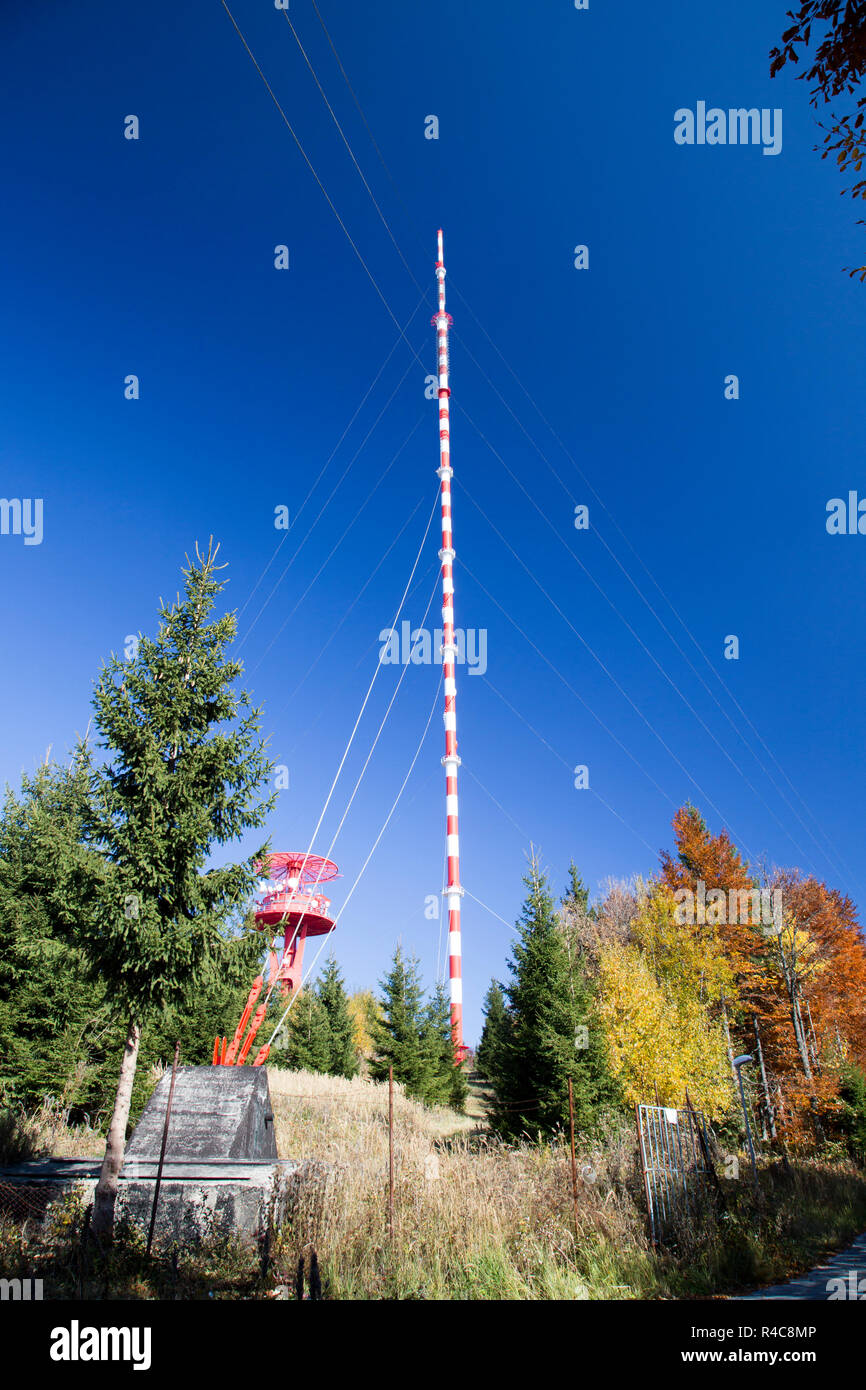 Radio Televisione torre GSM Foto Stock