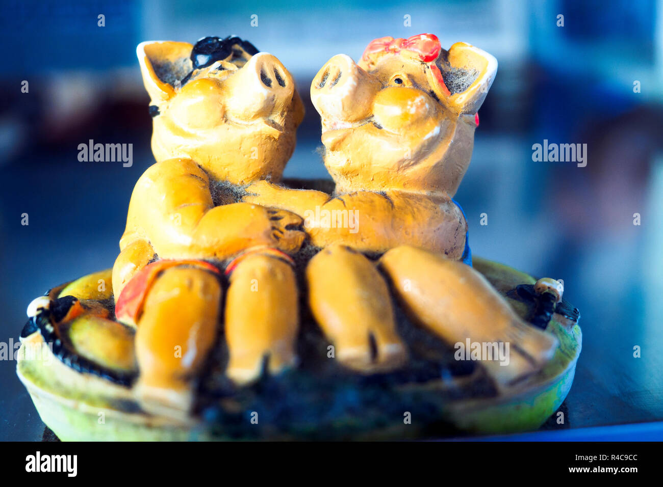 Figurine di suini - Grotte di Castro - Viterbo, Italia Foto Stock