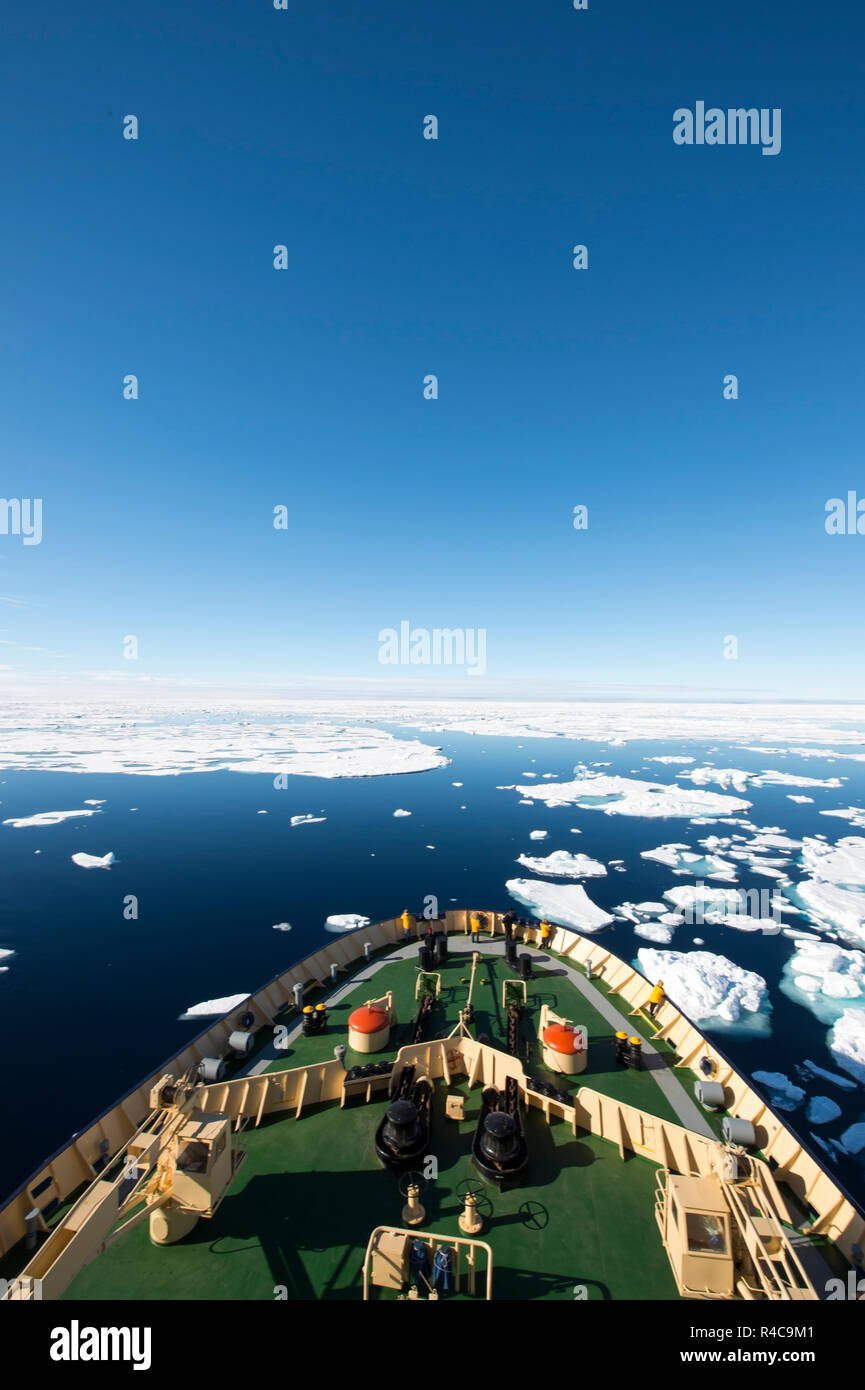 Icebreaker nel ghiaccio Foto Stock