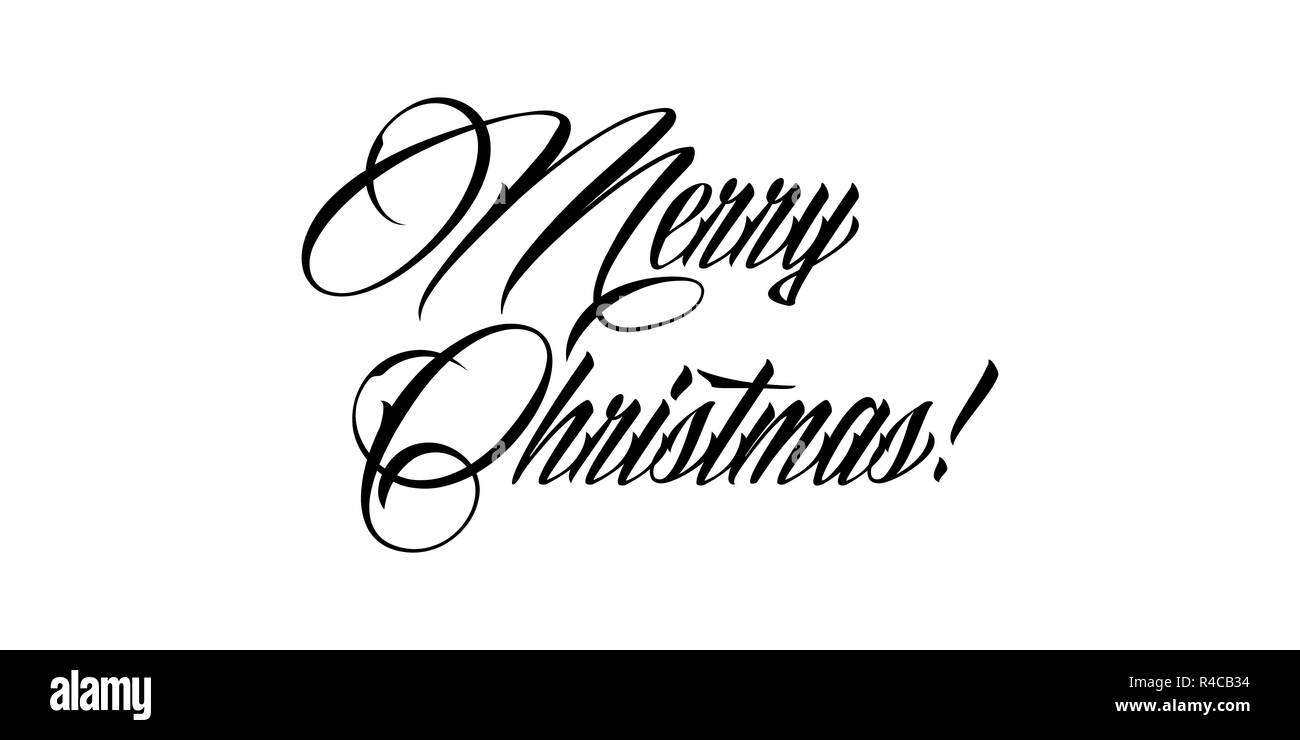 Buon Natale scritte, illustrazione vettoriale. Auguri di Natale il testo della scheda. Illustrazione Vettoriale