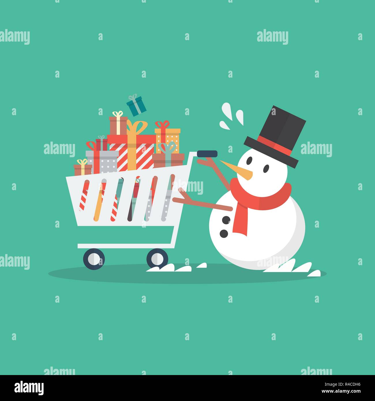 Ragazzo delle consegne Ride Scooter nelle grandi città. Illustrazione Vettoriale Illustrazione Vettoriale