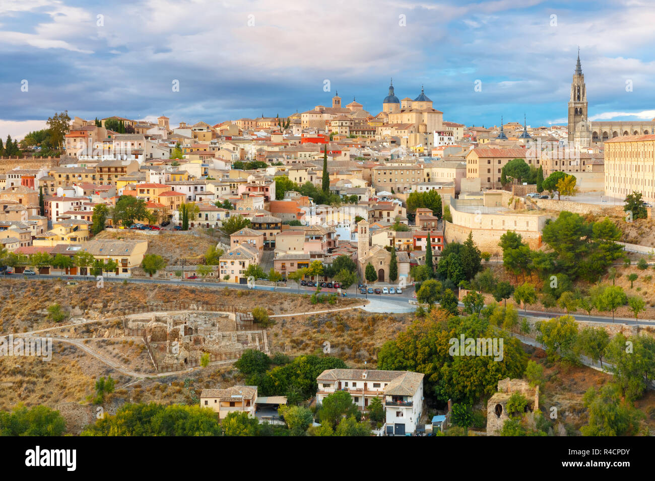 Cattedrale di Toledo, Castilla La Mancha, in Spagna Foto Stock