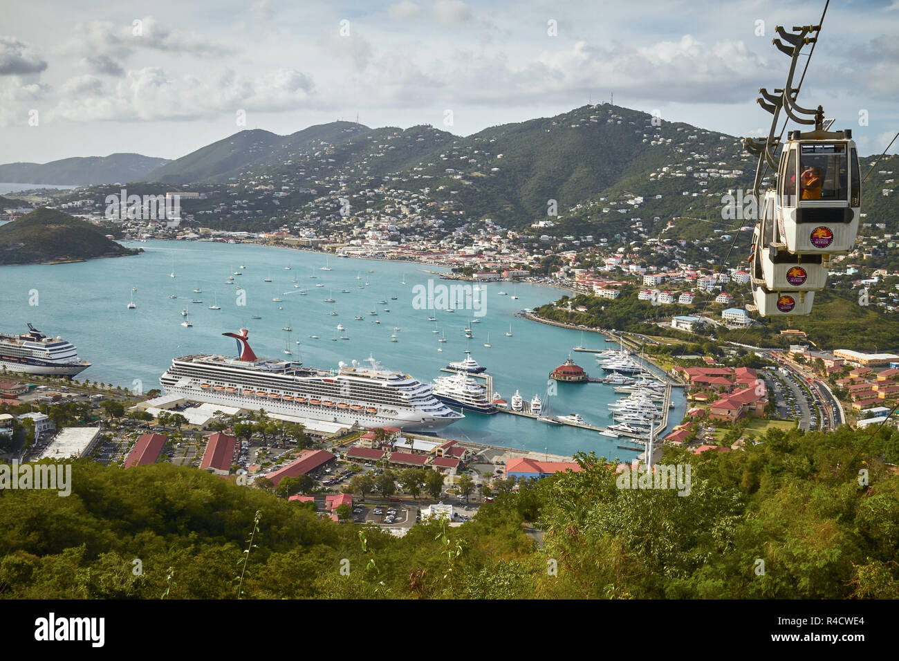 Bay e la Porta di San Tommaso in Isole Vergini Americane Foto Stock