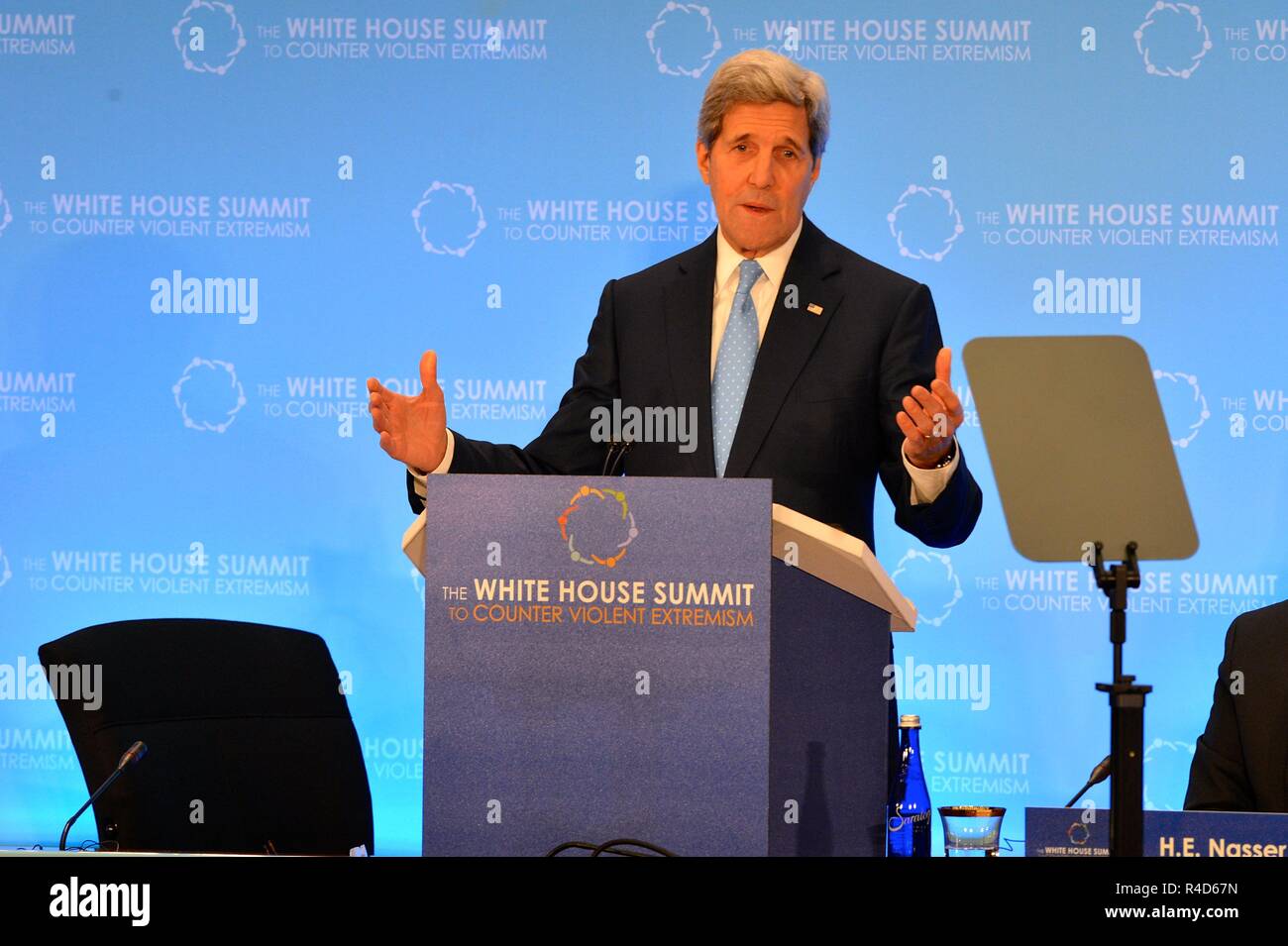 Il segretario di Stato John Kerry Foto Stock