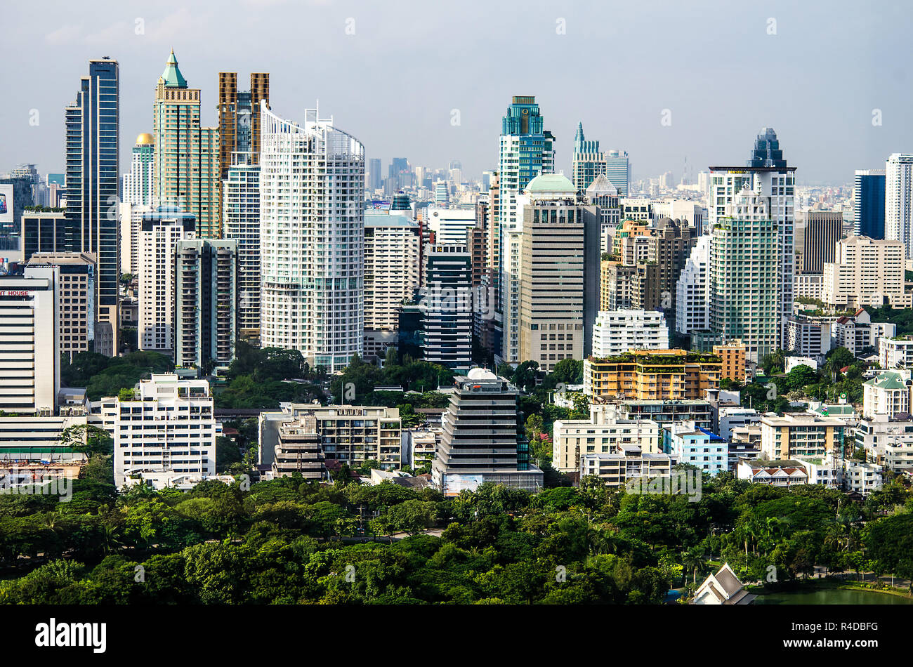 Bangkok skyline della città Foto Stock