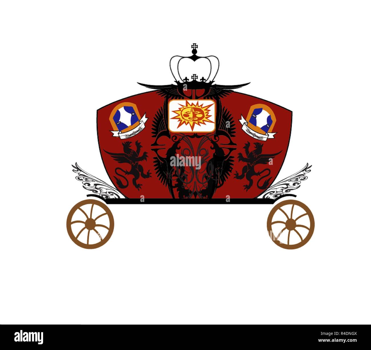 Luxury chaise su sfondo bianco Foto Stock