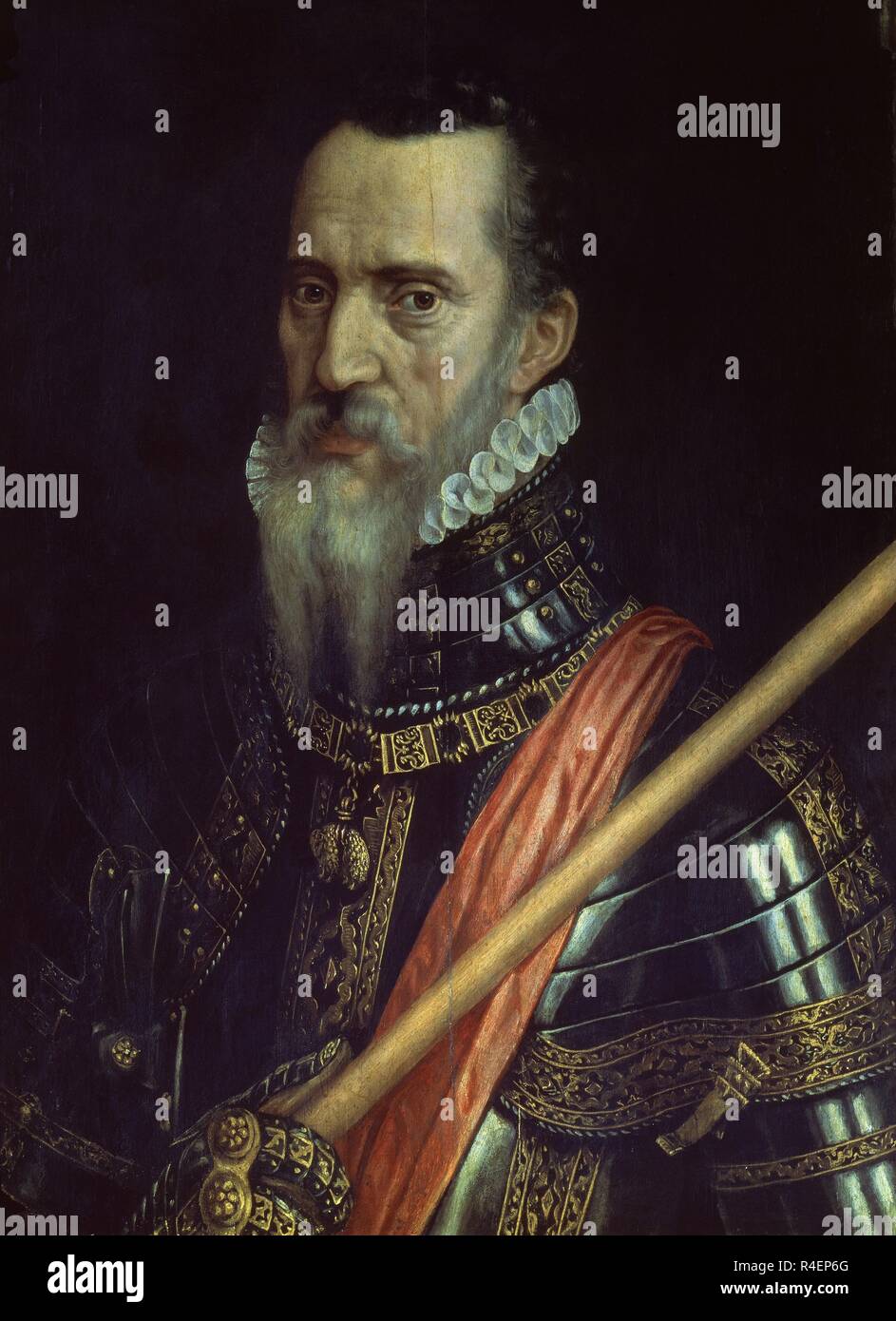 FERNANDO ALVAREZ TOLEDO (1507/1582) GRAN DUQUE DE ALBA - PINTURA FLAMENCA - SIGLO XVI. Autore: chiave, Willem. Posizione: Collezione privata. MADRID. Spagna. Foto Stock