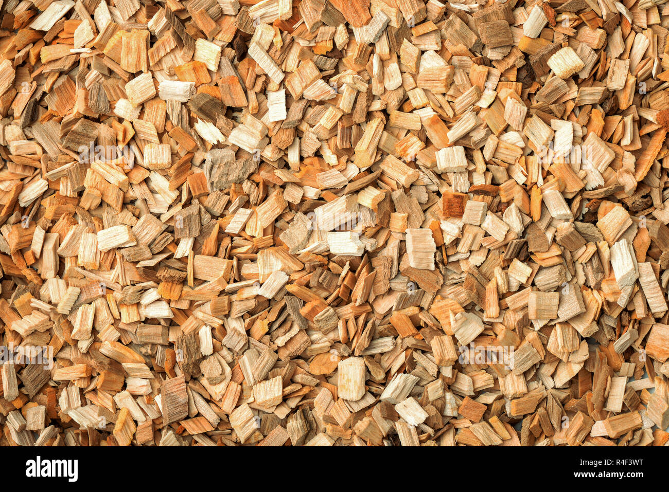 Close up del fumo da trucioli di legno sfondo Foto Stock