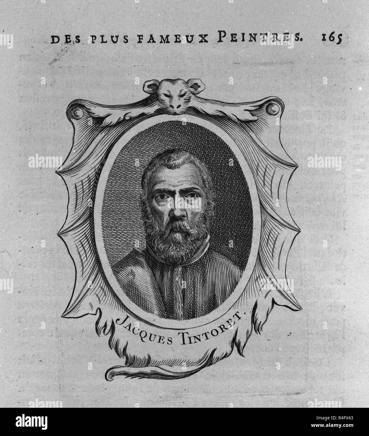 RETRATO DE JACOBO ROBUSTI TINTORETTO 1518/1594 - PINTOR ITALIANO. Posizione: Collezione privata. MADRID. Spagna. Foto Stock