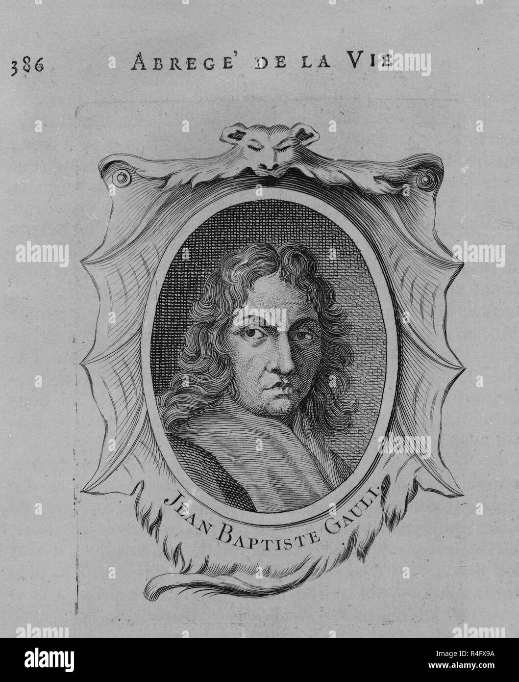 RETRATO DE Jean Baptiste GAULLI LLAMADO IL BACICCIO (1639/1709) - PINTOR BARROCO ITALIANO. Posizione: Collezione privata. MADRID. Spagna. Foto Stock