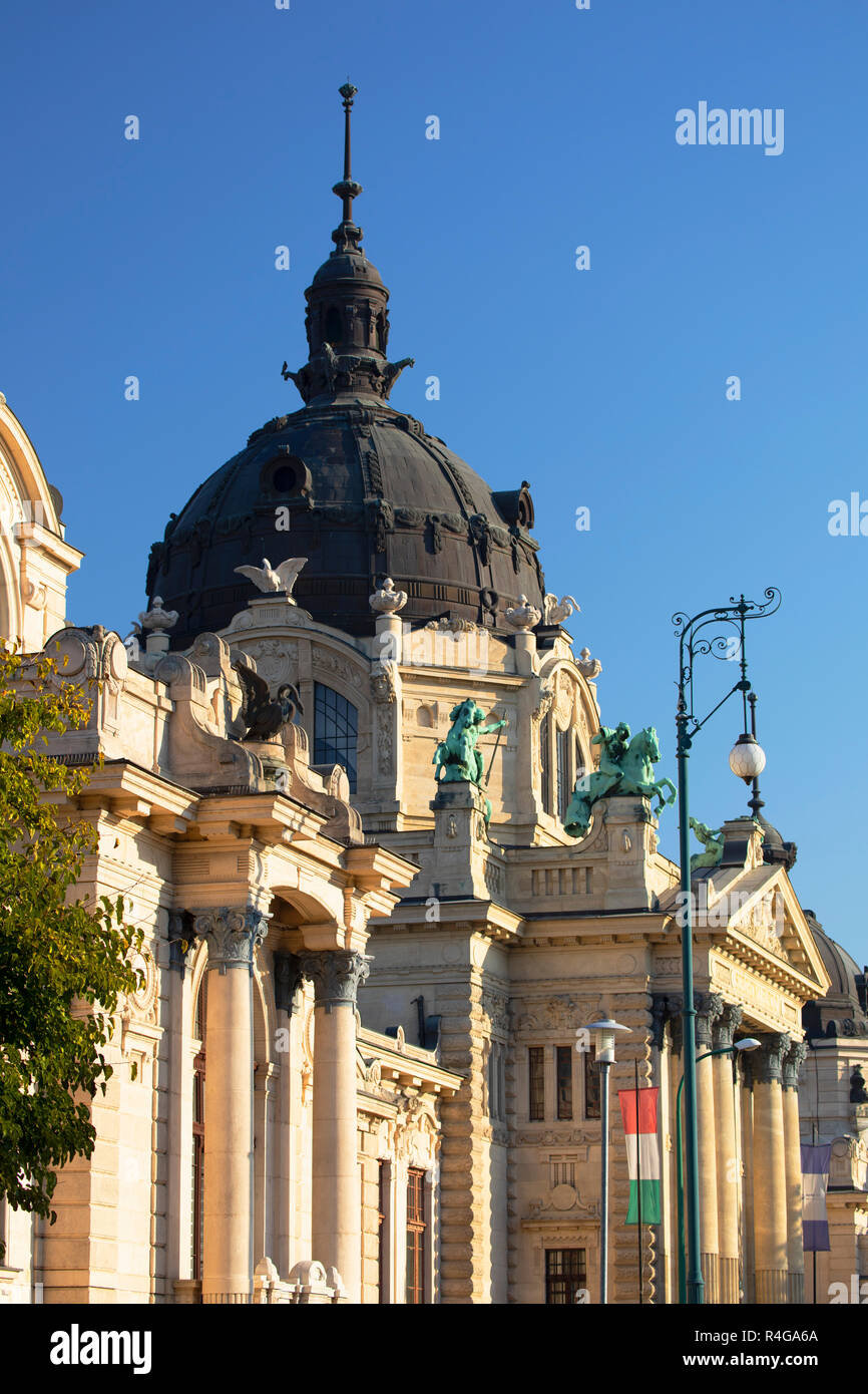 Szechenyi Bagni Termali e Spa nel parco cittadino, Budapest, Ungheria Foto Stock