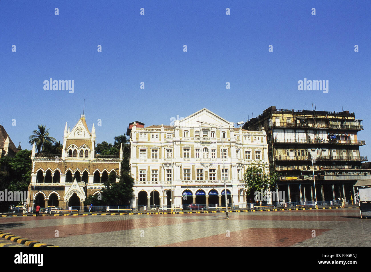 British Style edifici a Fort Mumbai, India, Asia Foto Stock