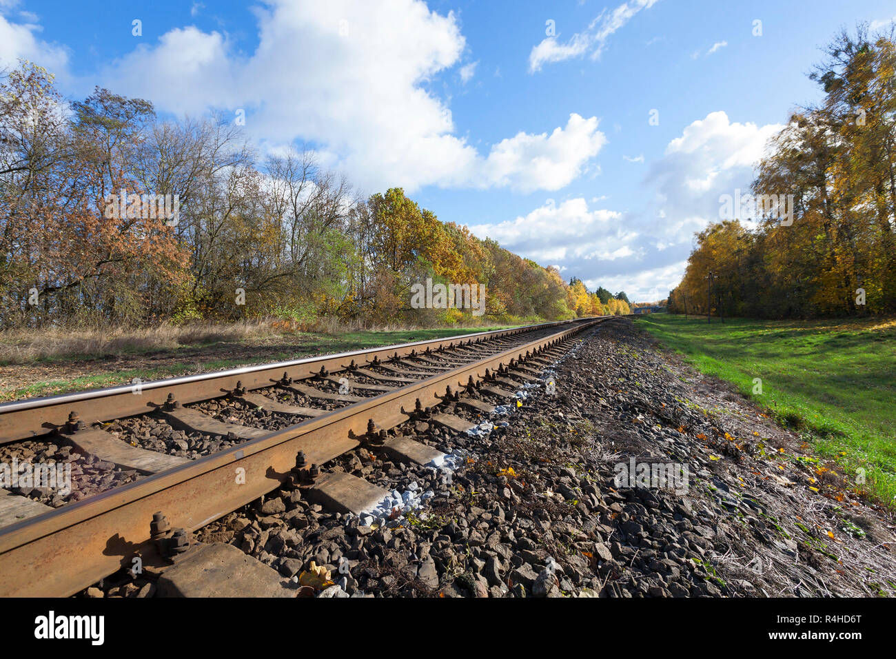 Vecchia ferrovia, close up Foto Stock