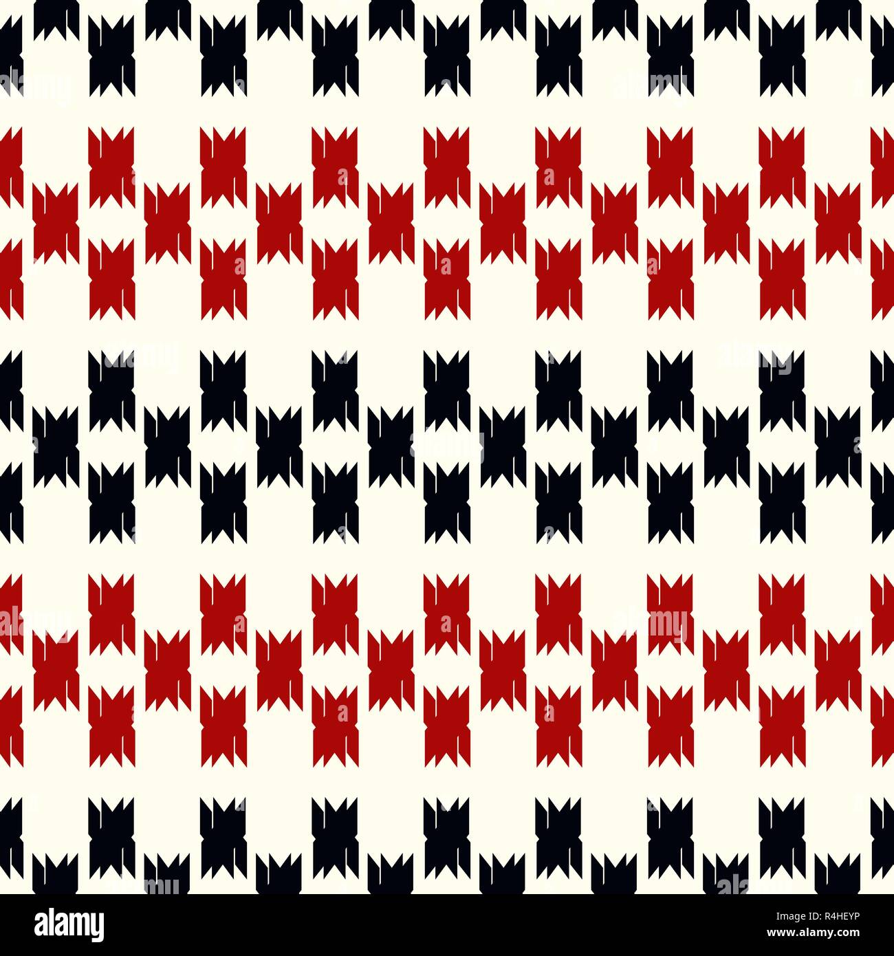 Retro e di colore rosso .Controllare Moda modello senza giunture eps 10 Illustrazione Vettoriale