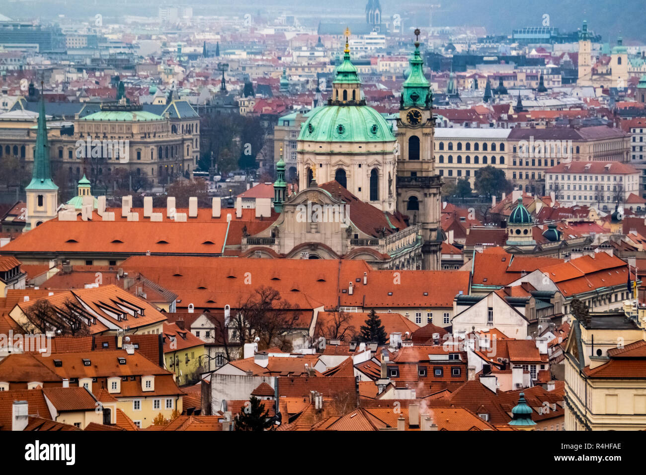 Paesaggio urbano di Praga Foto Stock