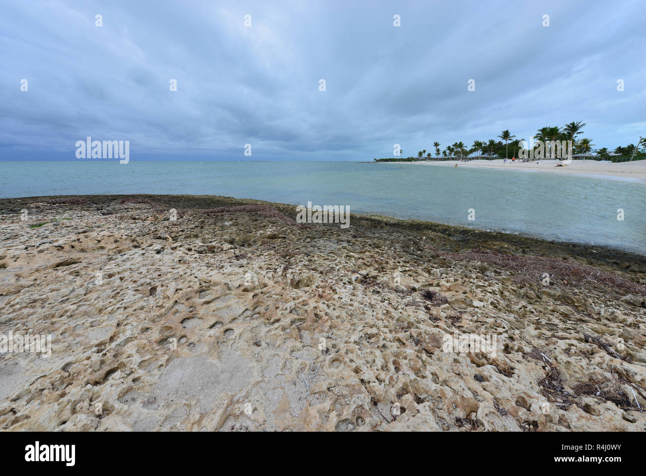 Sombrero Beach in Florida Keys in inverno Foto Stock