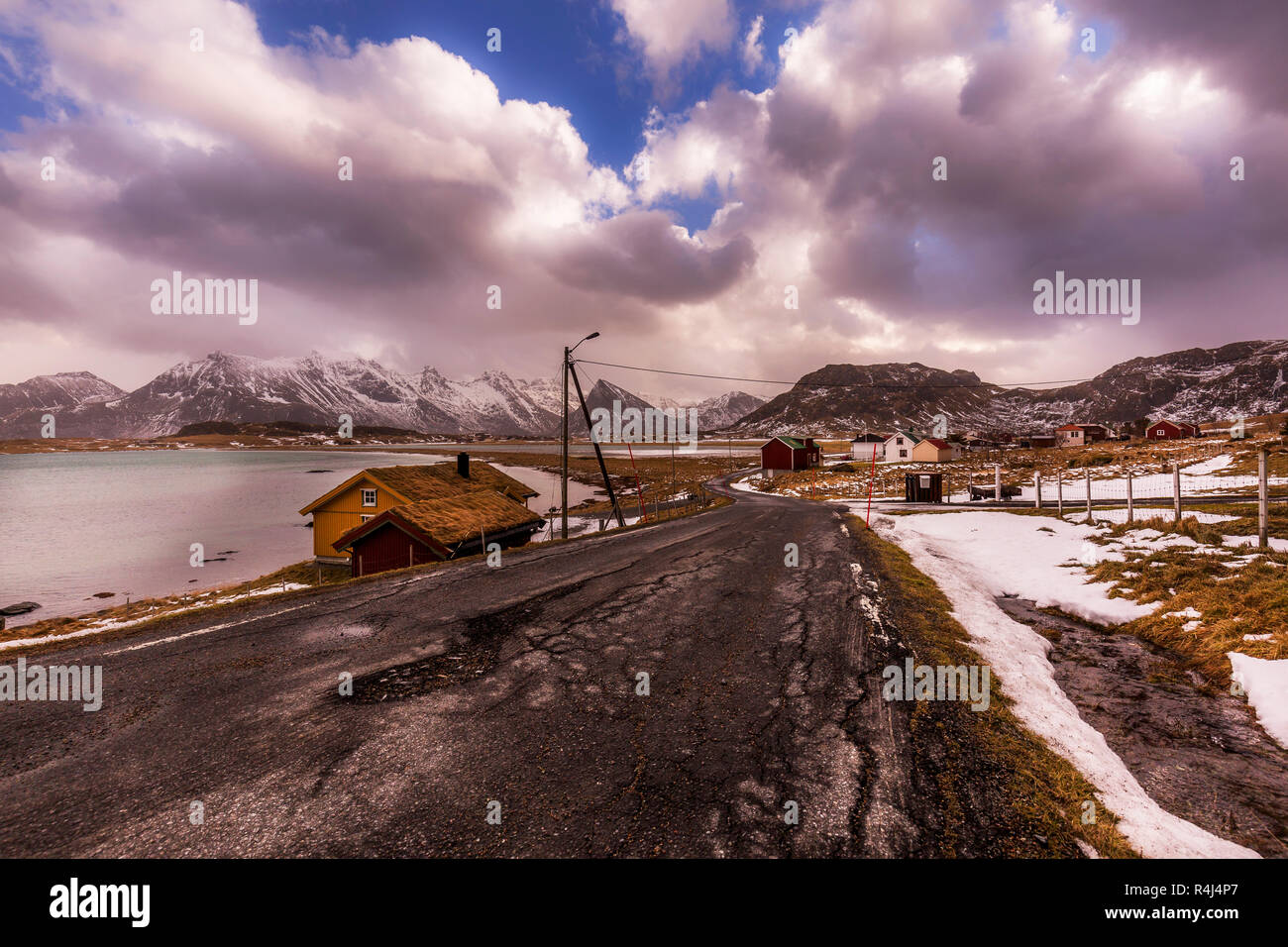 Viaggio nelle Isole Lofoten in Norvegia Foto Stock