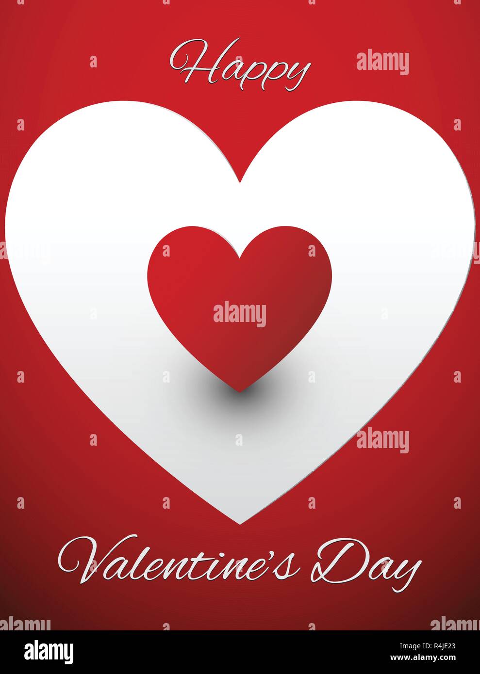 Valentines Greeting card vettore di design Illustrazione Vettoriale