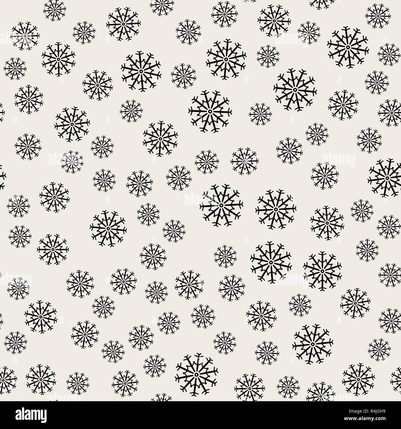 Modello senza giunture dello sfondo. Astratto e concezione classica. Geometrico design creativo elegante tema. Illustrazione Vettore. I colori nero e bianco. Neve Illustrazione Vettoriale