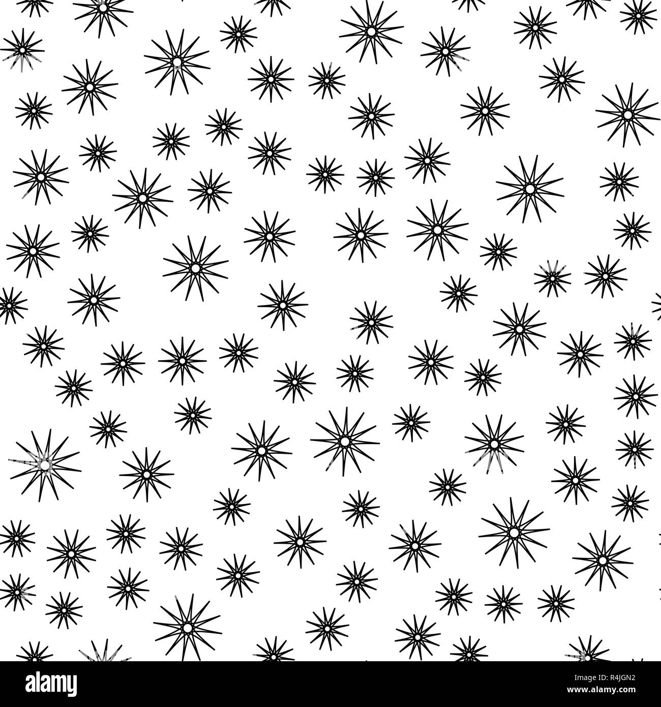 Modello senza giunture dello sfondo. Astratto e concezione classica. Geometrico design creativo elegante tema. Illustrazione Vettore. I colori nero e bianco. Neve Illustrazione Vettoriale